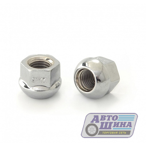 Гайка M12x1.25x18 сфера, открытая, ключ 19, ZN арт. 400044 B Z