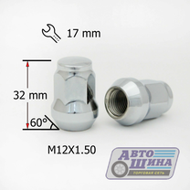 Гайка M12x1.5x32 конус, ключ 17, CH (N004/13217) арт. 311345Cr