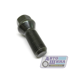 Болт M15x1.25x45, Сфера вращающаяся, неполная резьба, ключ 17, Черный цинк, мерседес, дакромет арт. 089238MB