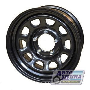 Диски 7.0J15 ET0 D110 ZEPP 4x4 Toyota Nissan Semicircle Gloss (6x139.7) Black (Китай)