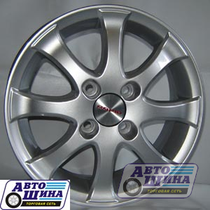 Диски 5.5J14 ET45  D56.1 КиК ТОНУС (4x114.3) Блэк Плат (КР-К)