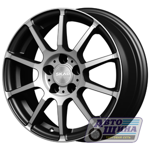 Диски 6.0J15 ET50 D60.1 СКАД Акита (4x100) Черный бархат (Россия)