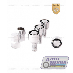 Болт M12x1.5x28 секретный конус, вращ. кольцо, ключ 17/19, CH (375110X2) арт. I-1