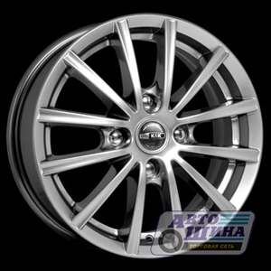 Диски 6.0J15 ET45  D67.1 КиК БАТТЕРФЛЯЙ_  (4x108) Блэк Плат (КР-К)