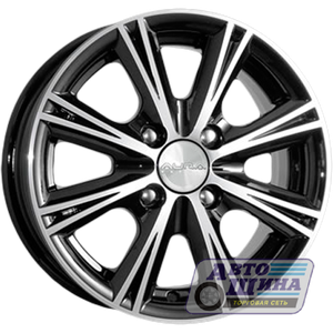 Диски 6.0J15 ET48  D54.1 КиК Аттика (КС416)  (4x100) Алмаз черный арт. r9880 (Россия)