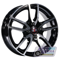 Диски 6.0J15 ET50 D60.1 Alcasta M57 (4x100) BKF (Таиланд)