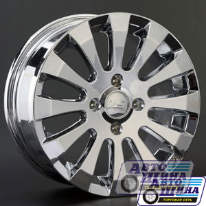 Диски 6.5J15 ET45  D73.1 LS Wheels LS L1  (4x108) Chrome (ТАЙВАНЬ)
