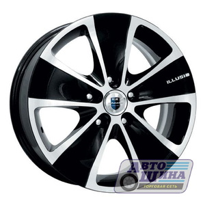 Диски 6.5J16 ET40  D67.1 КиК Иллюзио (КС440)  (5x114.3) Алмаз черный арт.3914 (Россия)