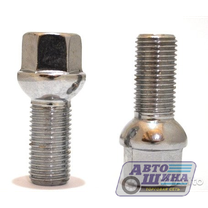 Болт M12x1.5x25 сфера, ключ 17, ZN арт. 085100