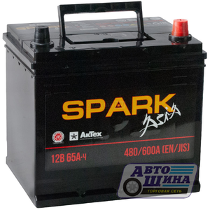 АКБ 6СТ. 65 Spark 480A Asia, п/п