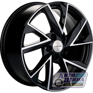 Диски 6.0J15 ET40 D57.1 Khomen Wheels KHW1507 (Polo) (5x100) Black-FP (Россия)
