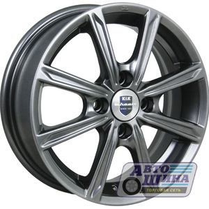 Диски 5.0J14 ET35 D58.5 КиК Флэш (КС698) (4x98) Дарк Платинум (Россия)