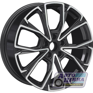 Диски 7.5J19 ET46 D63.4 Khomen Wheels KHW1907 (Geely Monjaro/Tugella) (5x108) Black-FP (Россия)