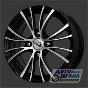 Диски 6.0J15 ET40  D66.1 КиК iFree Вольтер (КС483)  (4x114.3) Блэк Джек арт.195803 (Китай)