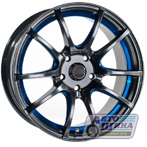 Диски 6.0J15 ET35  D58.6 NZ F-43  (4x98) BKBSI - синяя полоса (Китай)