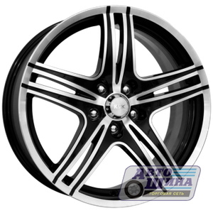 Диски 8.0J18 ET40  D66.1 КиК Омаха (5x114.3) Алмаз черный арт.9790 (Россия)