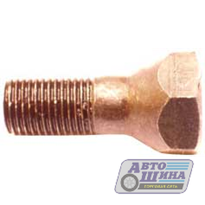 Болт M12x1.25x27 ключ 19, White (для мет. дисков ваз-2101-2107) арт. .