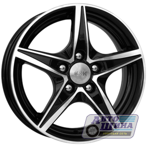 Диски 5.0J14  ET35  D57.1 КиК Мустанг (КС468)  (5x100) Алмаз черный (Россия)