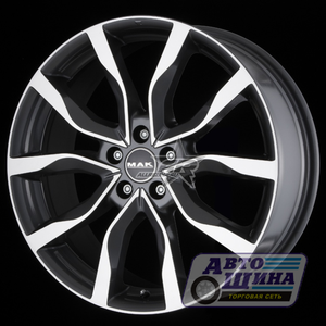Диски 7.0J17 ET45  D63.4 MAK HIGHLANDS  (5x108) Black-Mirror  (F7070HIBM45GD3X) (Италия)