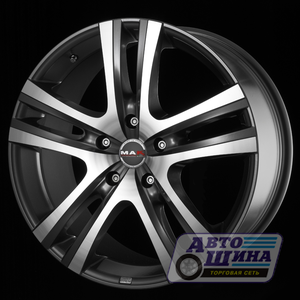 Диски 8.0J18 ET42  D76 MAK Aria  (5x112) Gun Met-Mirror Face арт.F8080ARQ42VK (Италия)