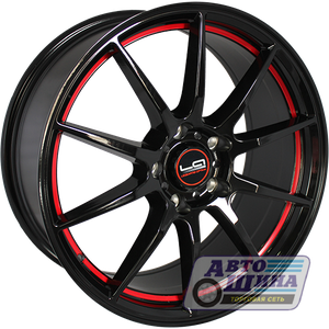 Диски 6.0J15 ET48  D54.1 Alcasta M23 (4x100) BKRSI - красная полоса арт.9123626 (Китай)