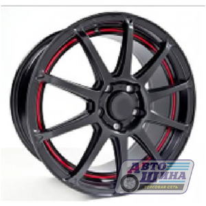 Диски 6.0J15 ET47  D57.1 NZ F-22 (5x112) BKRSI - красная полоса арт.9116813 (Китай)