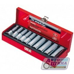 Набор головок торцевых 1/2 пласт.кейс 10 предметов (8-21)