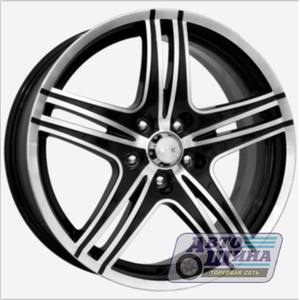 Диски 6.5J15 ET38  D67.1 КиК Омаха (4x114.3) Блэк Платинум арт.25993 (Россия)
