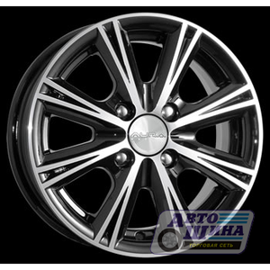 Диски 5.5J13 ET38  D67.1 КиК Аттика (4x108) Алмаз черный арт.7097 (Россия)