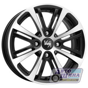 Диски 5.5J14 ET43  D67.1 КиК Беринг (КС648)  (4x100) Алмаз черный (Россия)