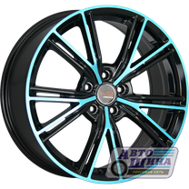 Диски 9.5J20 ET53  D72.6 Replica LA Concept Land Rover 504  (5x120) BK+BL арт.9133326 (Китай)