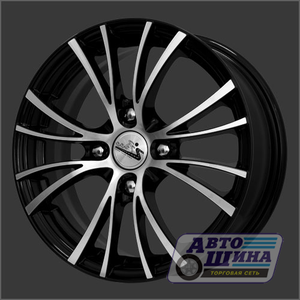 Диски 6.0J15 ET45  D56.6 КиК iFree Вольтер (КС483)  (4x100) Блэк Джек (Россия)