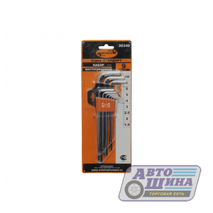 Набор Шестигранников L-обр."АвтоДело" (1.5-10мм) 9пред. АвтоДело арт. 30340