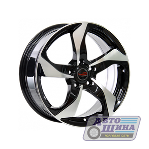 Диски 6.5J16 ET50  D57.1 Replica LA Concept VW 508  (5x112) BKF арт.9124825 (Китай)
