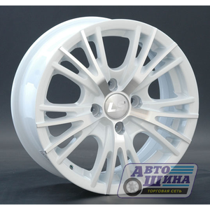 Диски 6.0J14 ET35  D58.6 LS Wheels LS BY701  (4x98) WF - белый с полировкой (КИТАЙ)