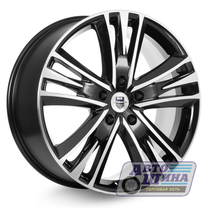 Диски 8.5J20 ET66.6 D66.6 КиК Атлас (КС661М) (5x112) Алмаз Черный (Россия)