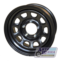 Диски 7.0J15 ET0 D110 ZEPP 4x4 Toyota Nissan Semicircle Gloss (6x139.7) Black (Китай)
